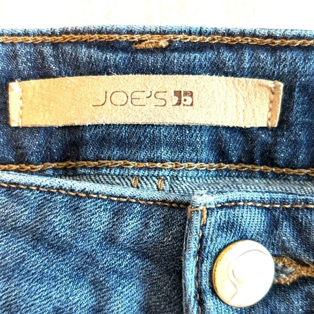 Joe's Jeans Size 30 blue denim high rise straight crop - Picture 4 of 10